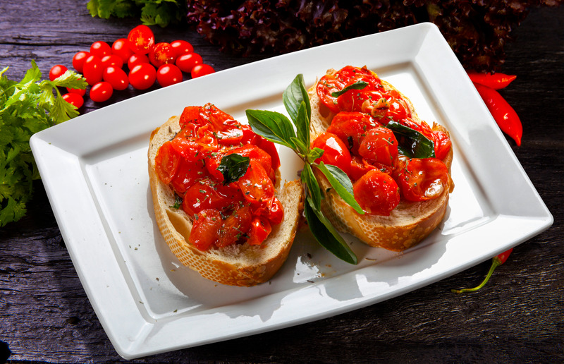 Bruschetta De Tomate E Manjericão Receitas Saudaveis