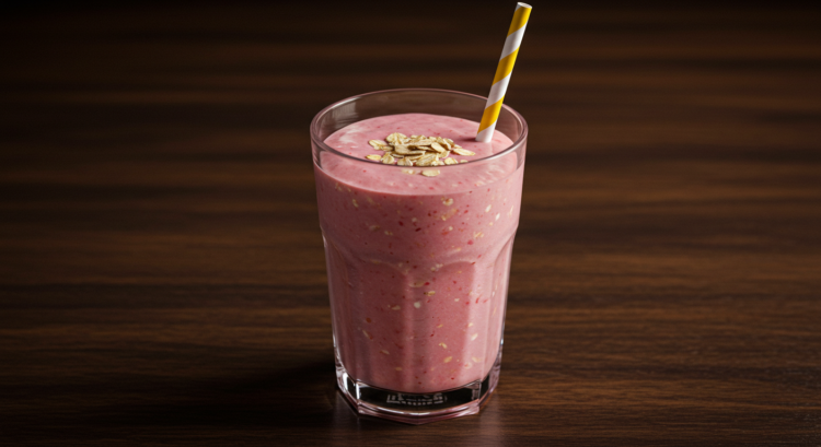 Shake de Morango com Aveia