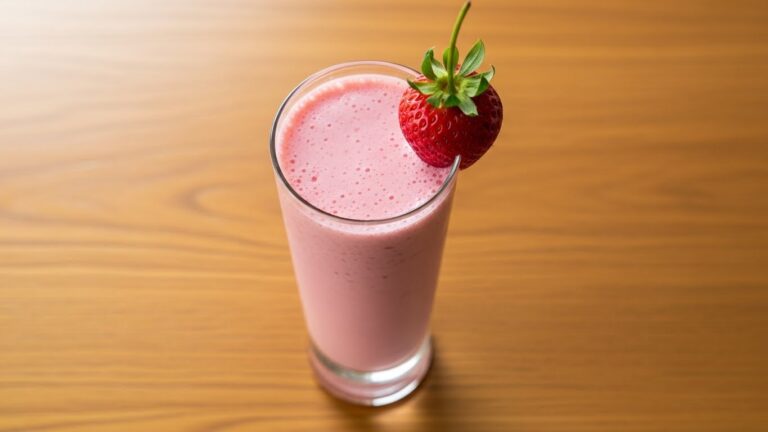 Shake protéico morango