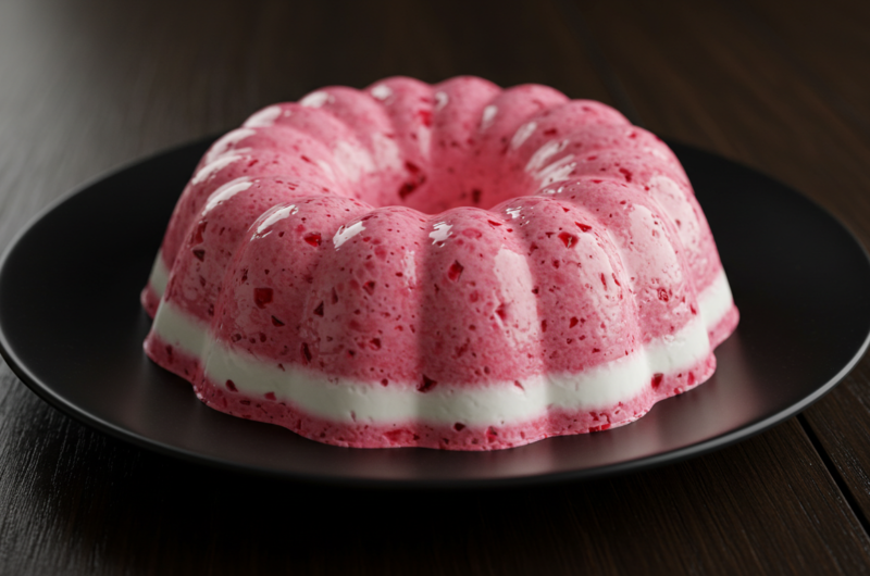Mousse de iogurte com frutas vermelhas