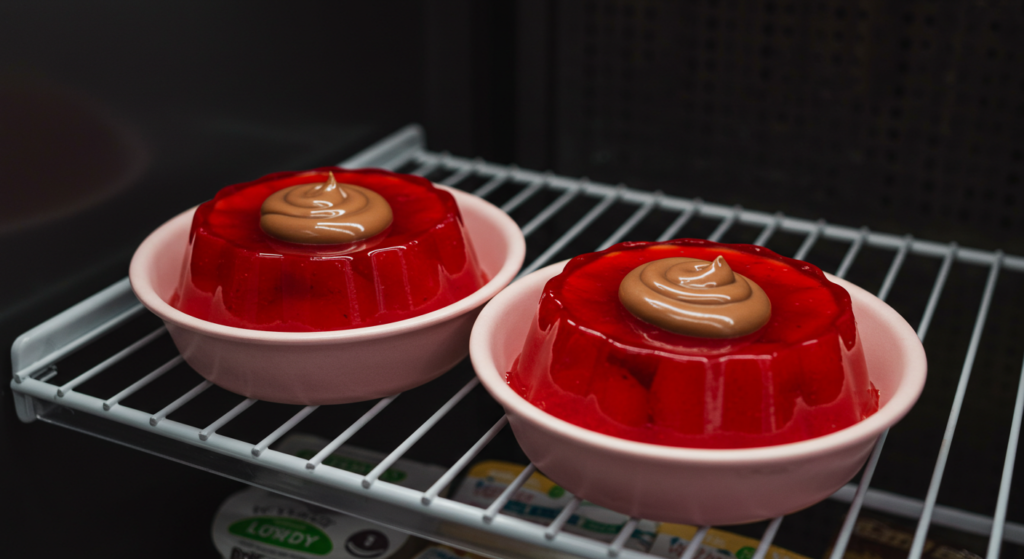 Sobremesa zero açúcar pronta na geladeira
