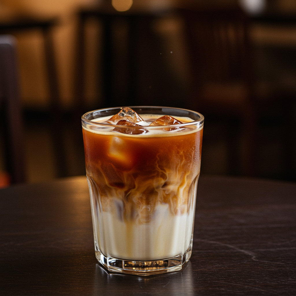 Café gelado com leite