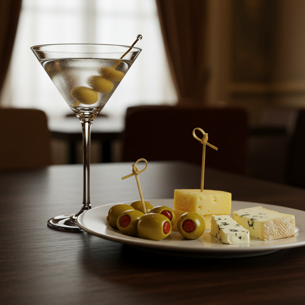 Como servir o Dry Martini sem álcool