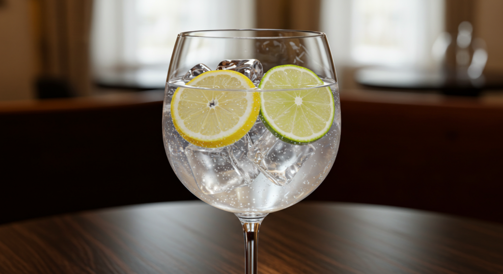 Gin e tônica sem álcool