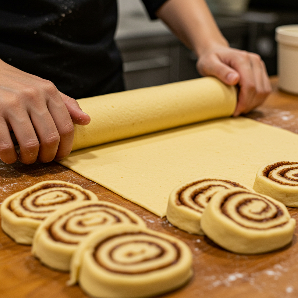 Massa do cinnamon roll