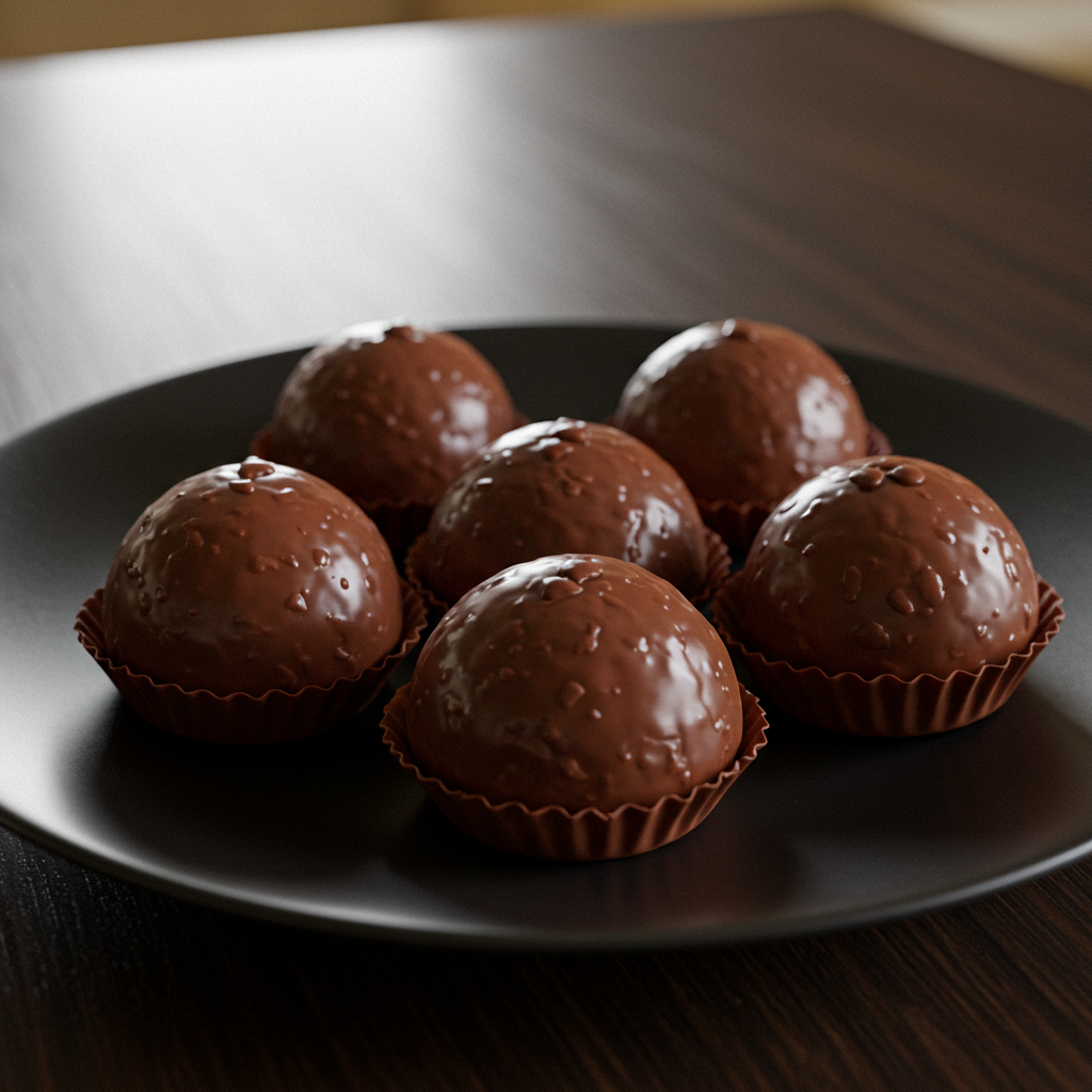 Brigadeiro de chocolate sem granulado