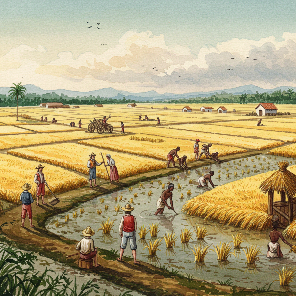 História do arroz no brasil