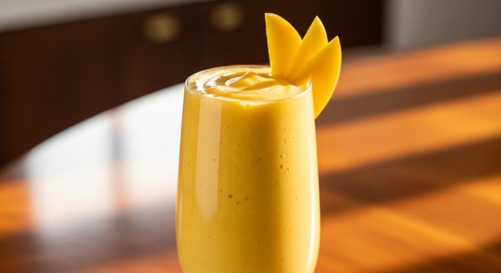 Receita shake protéico de manga