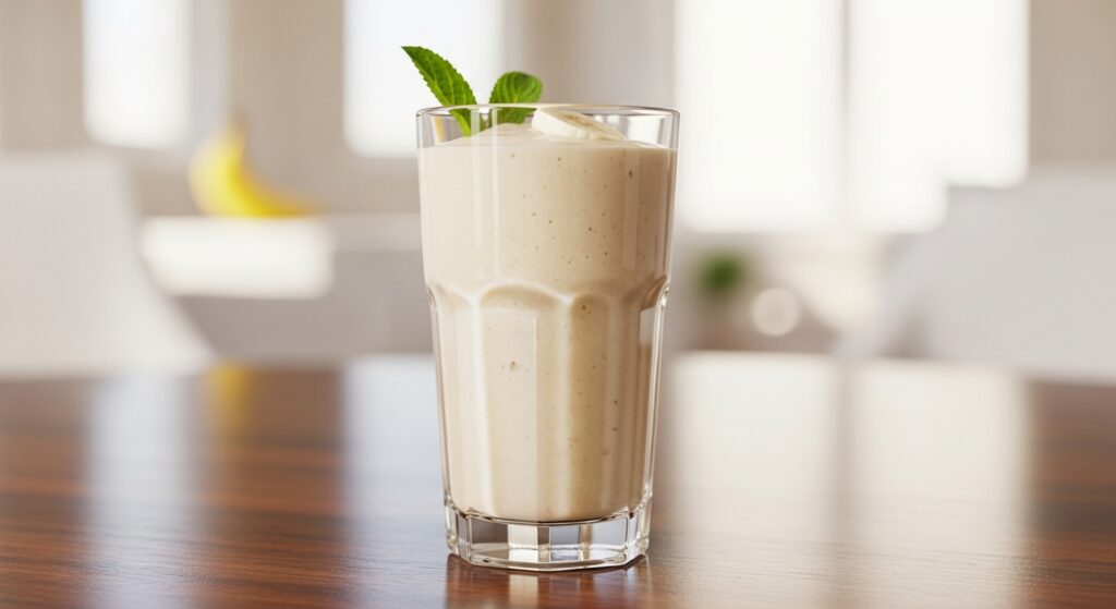 Vitamina de banana com farinha láctea