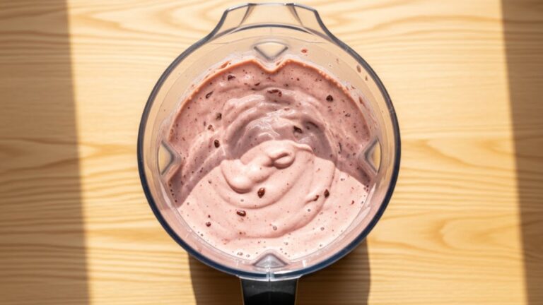 Batendo shake de morango com chocolate