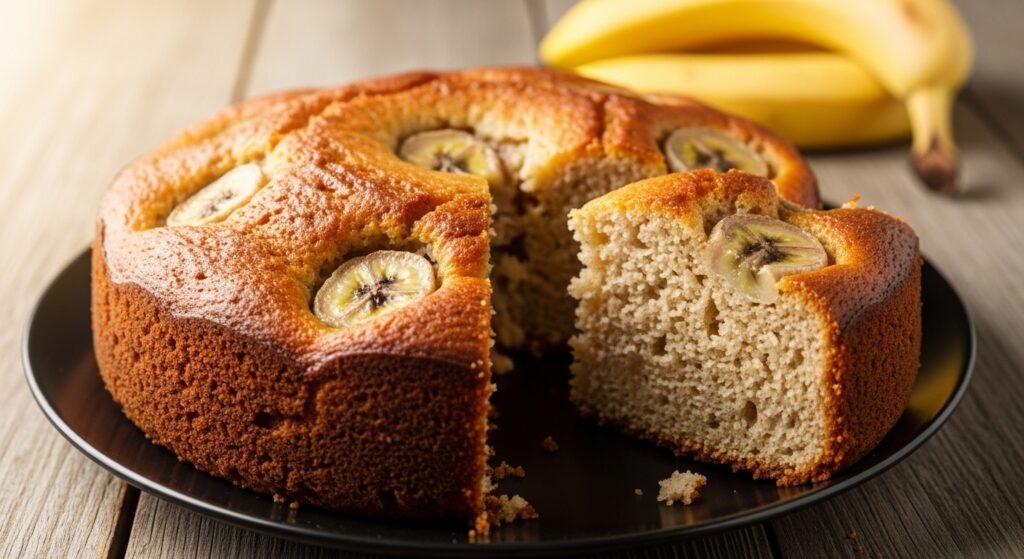 receita de bolo de banana com aveia, sem açúcar e fit