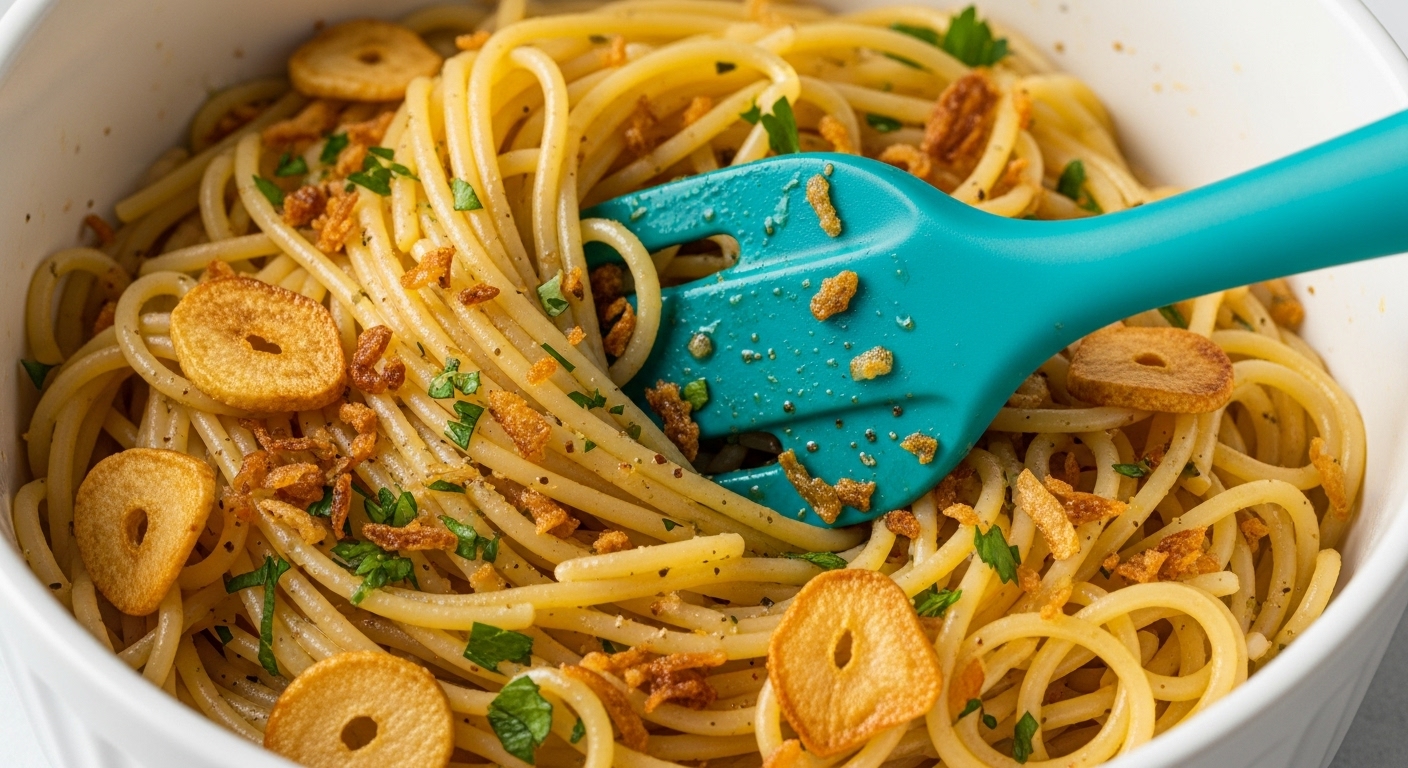 Como adicionar alho ao macarrão ao azeite e alho