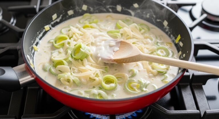 Creme de alho poró