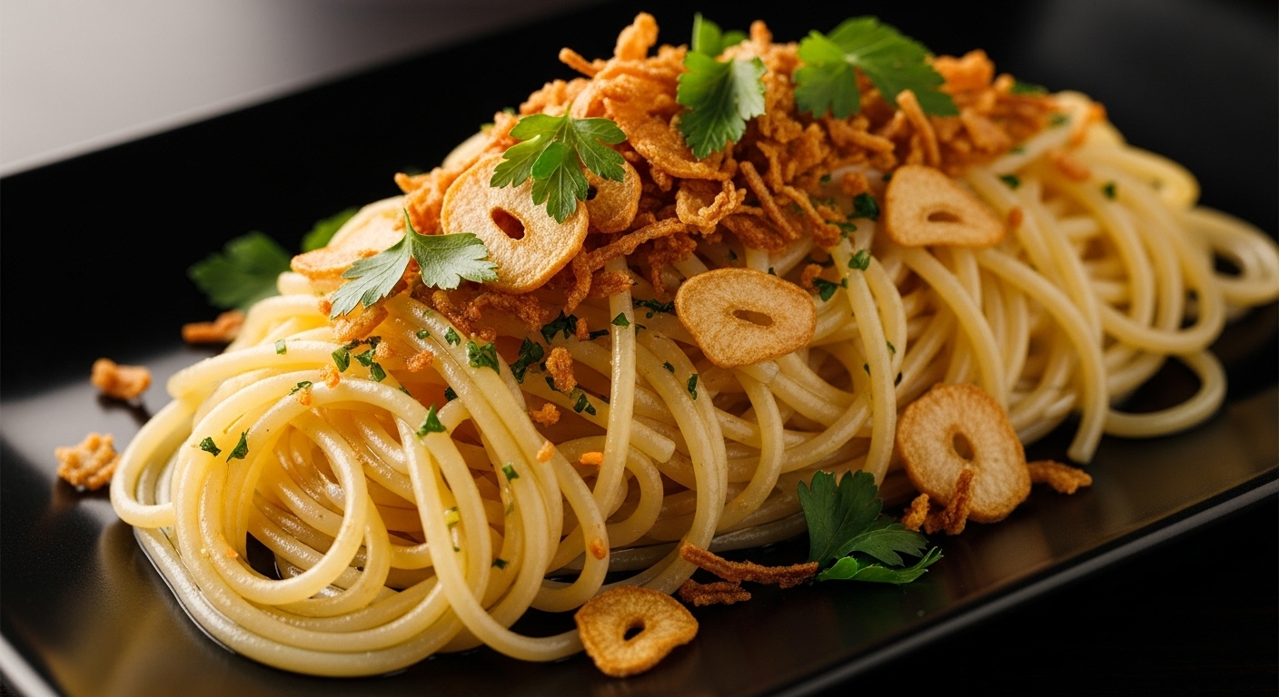 Macarrão ao azeite e alho