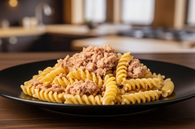 Macarrão com atum fit