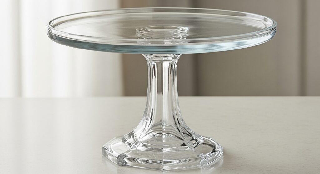 Prato para bolo com pé alto