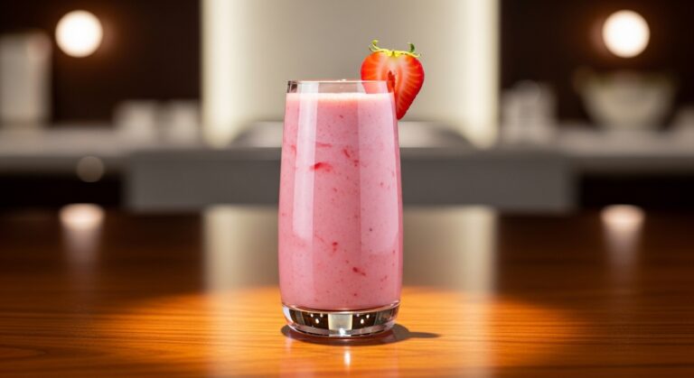 Receita de vitamina de morango com whey