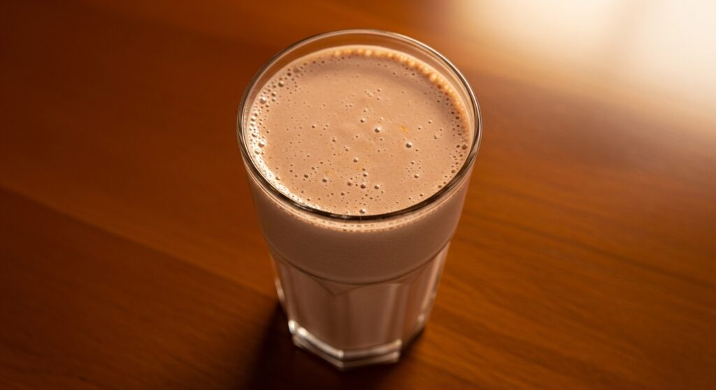 Shake protéico de pasta de amendoim