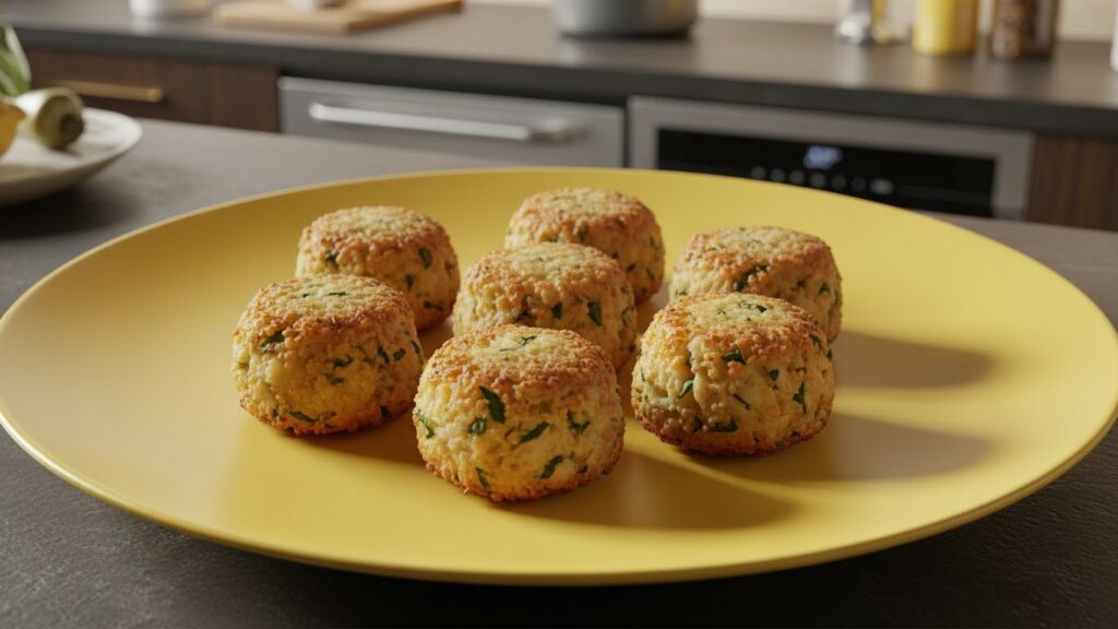 Bolinho de bacalhau fit para acompanhar a pasta de atum fit