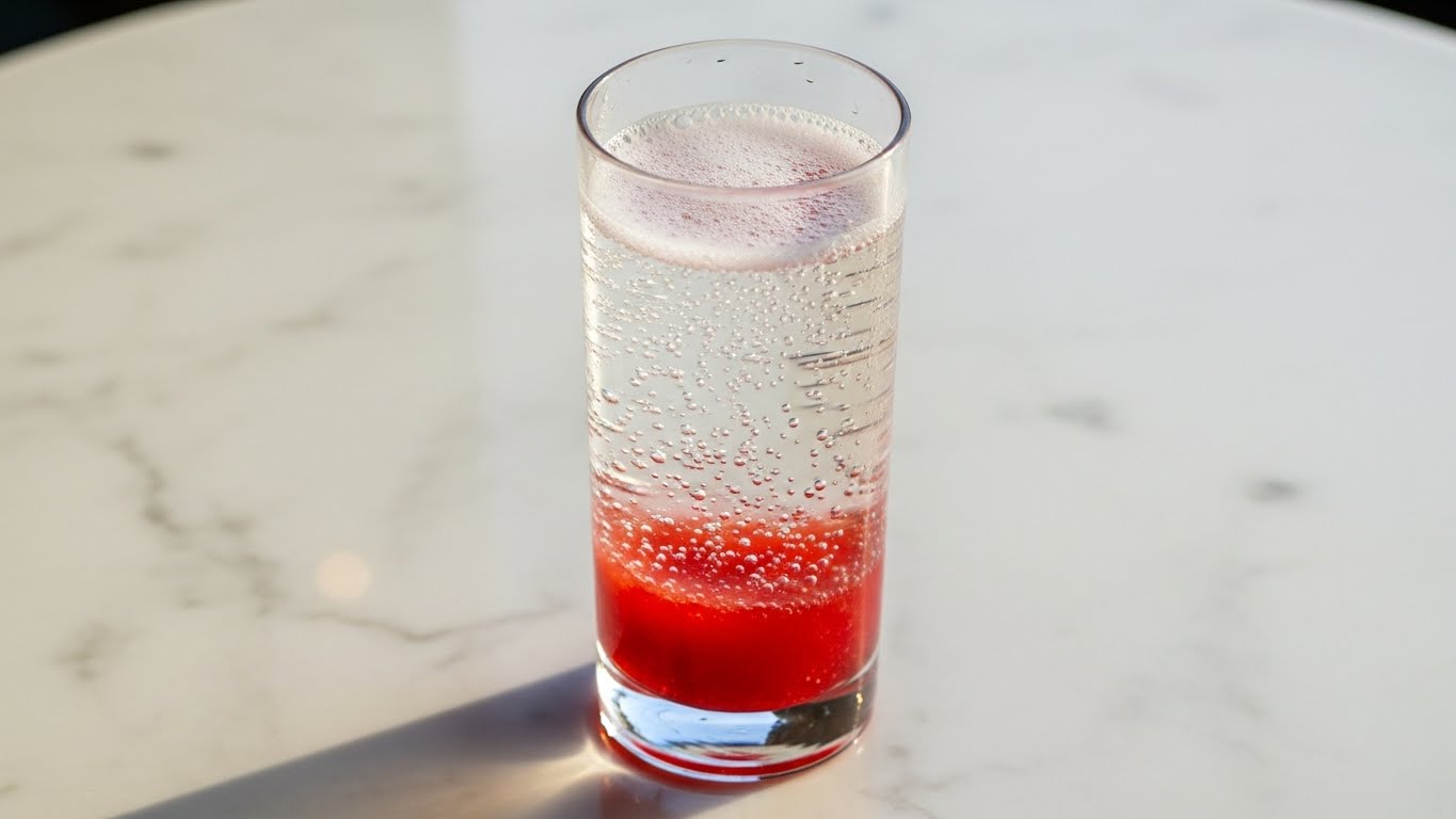 Como adicionar água com gás na soda italiana