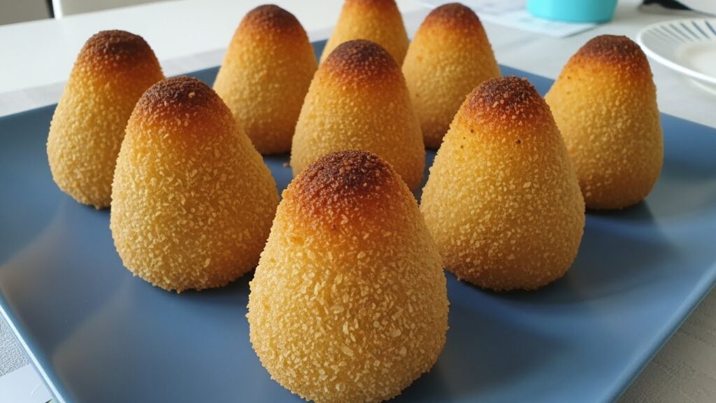 Coxinha fit receita semelhante ao bolinho de arroz fit