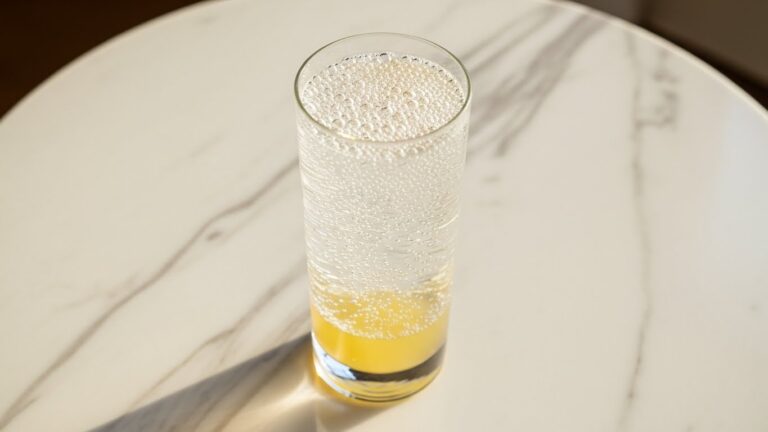 Ingredientes da soda italiana de limão