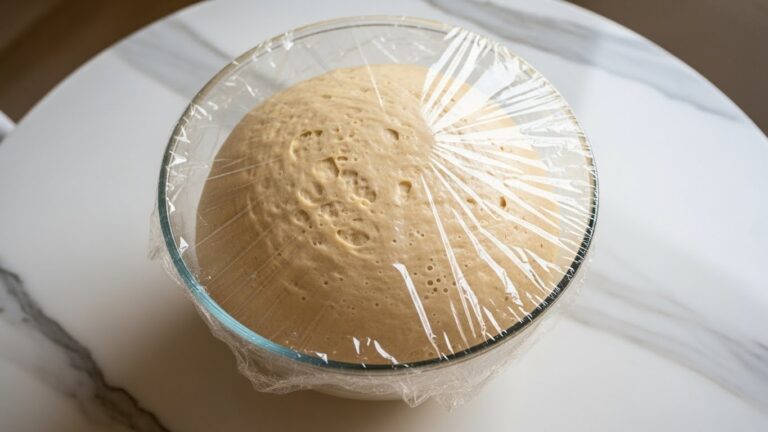 Massa de panetone descansando