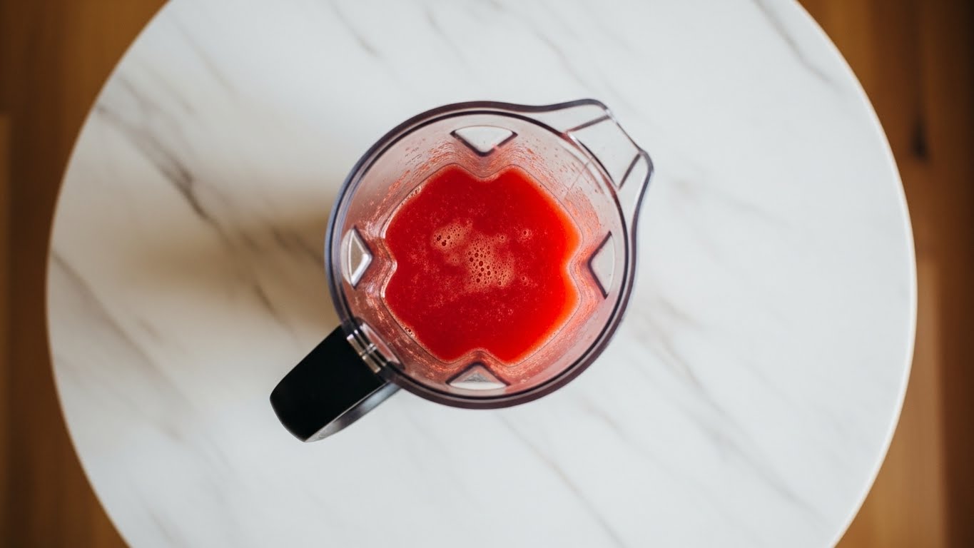 Melancia batido no liquidificador Melancia batido no liquidificador