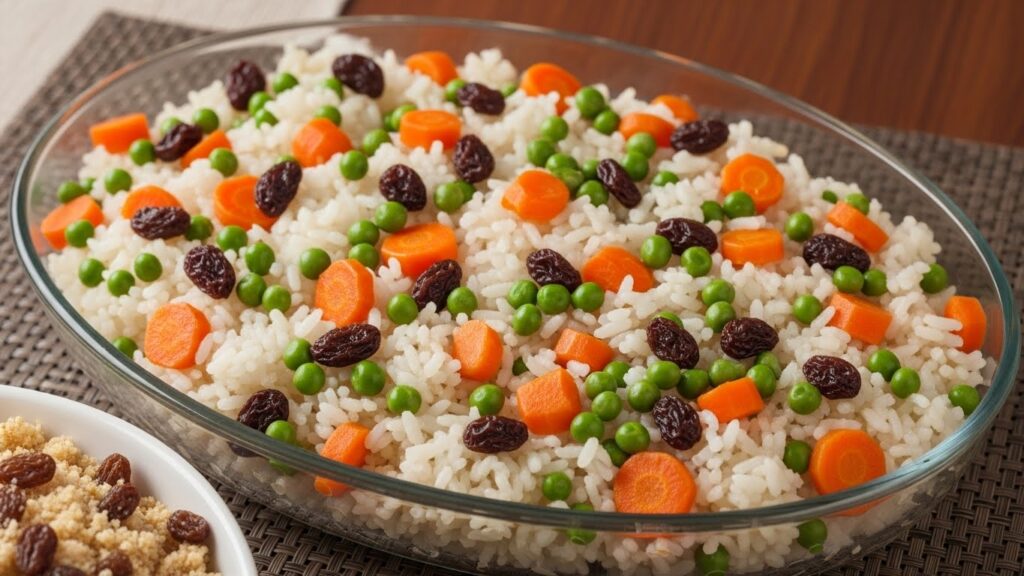 Receita arroz natalino