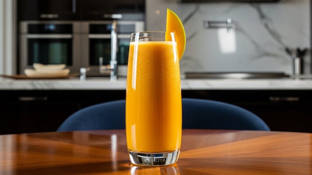 suco de manga com água de coco