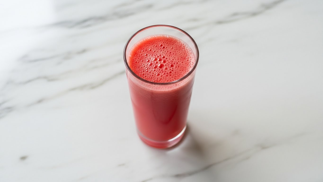 Servir suco de melancia Servir suco de melancia