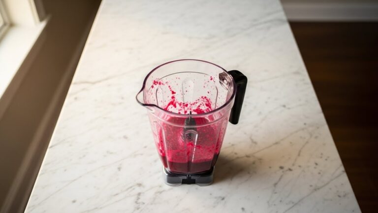 Suco de beterraba batido no liquidificador
