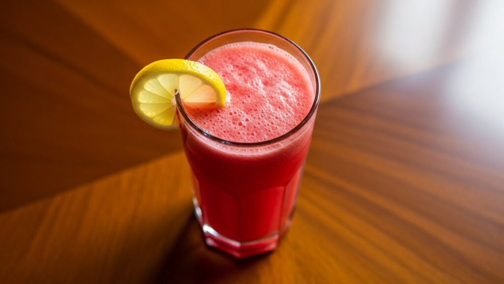 Suco de melancia com limão