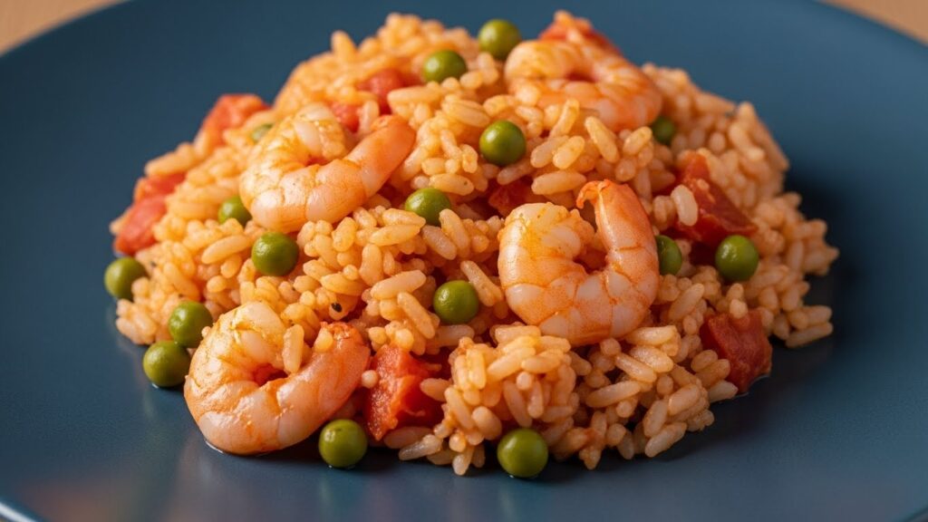 Arroz com camarão fit