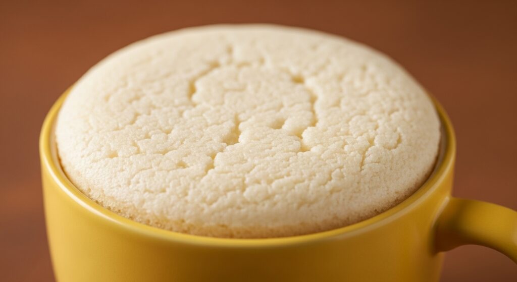 Bolo de lichia de caneca