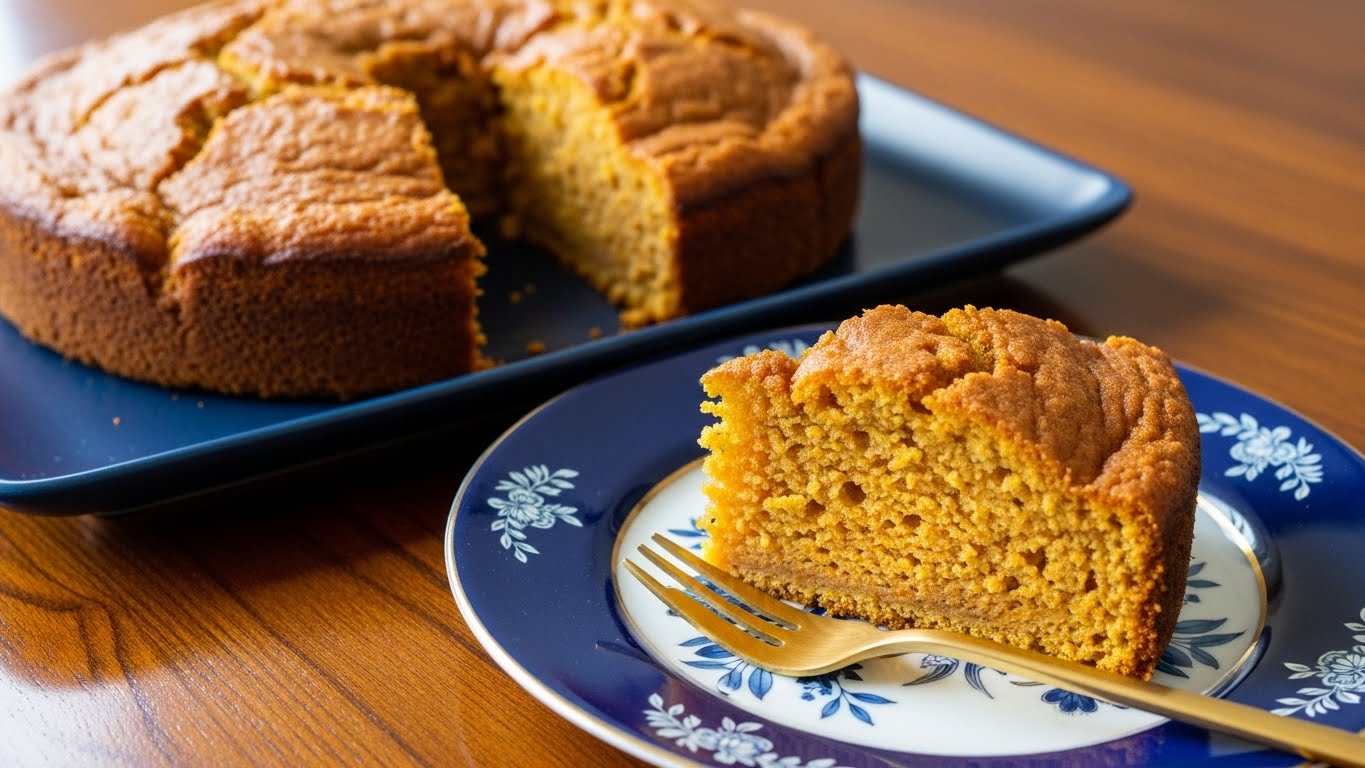 Bolo fit de cenoura com aveia