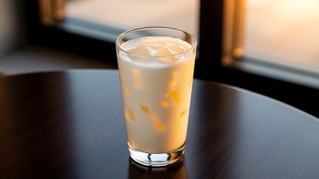 Drink de abacaxi com leite condensado