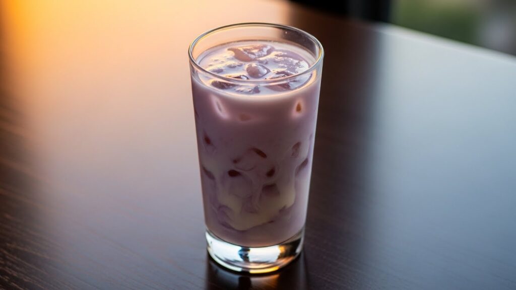 Drink de uva com leite condensado