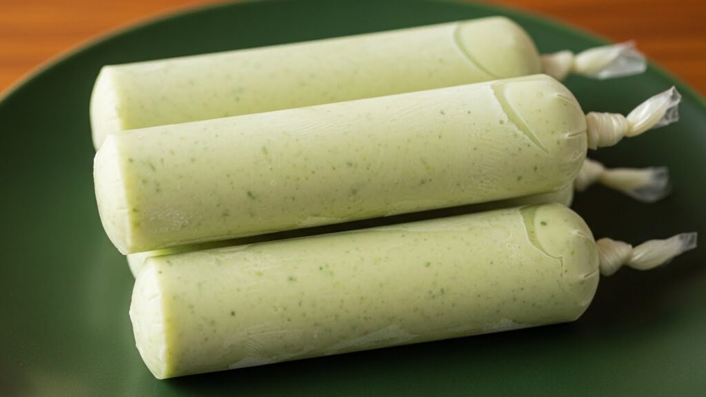 Geladinho cremoso de limão