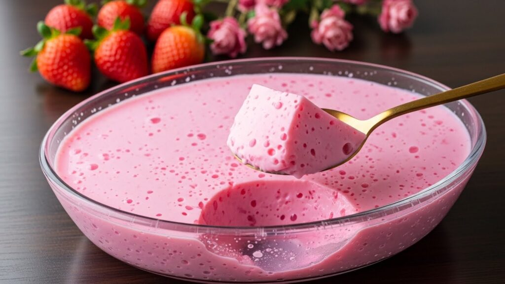 Gelatina com leite condensado