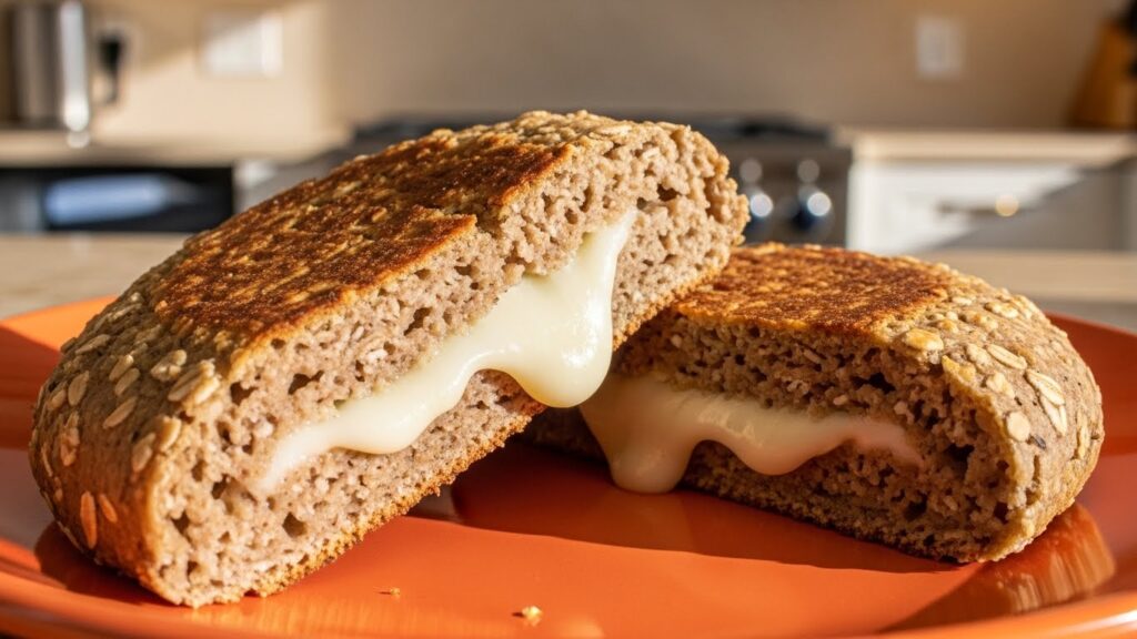 Pão de aveia na frigideira