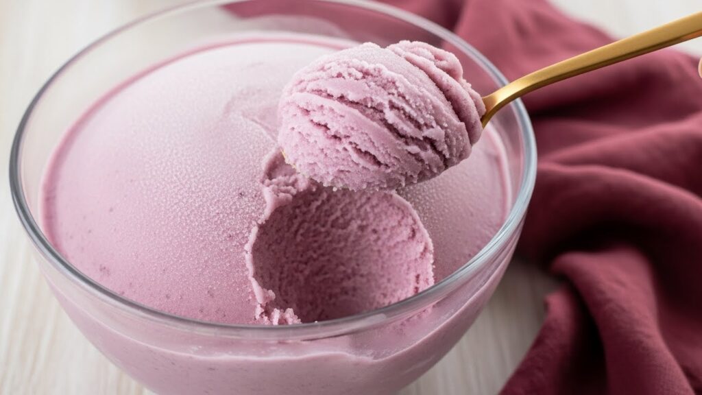 Receita de sorvete de uva congelada