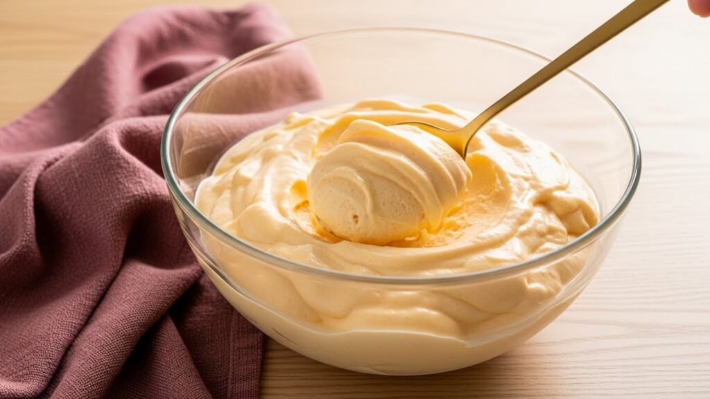 Sorvete de manga com whey