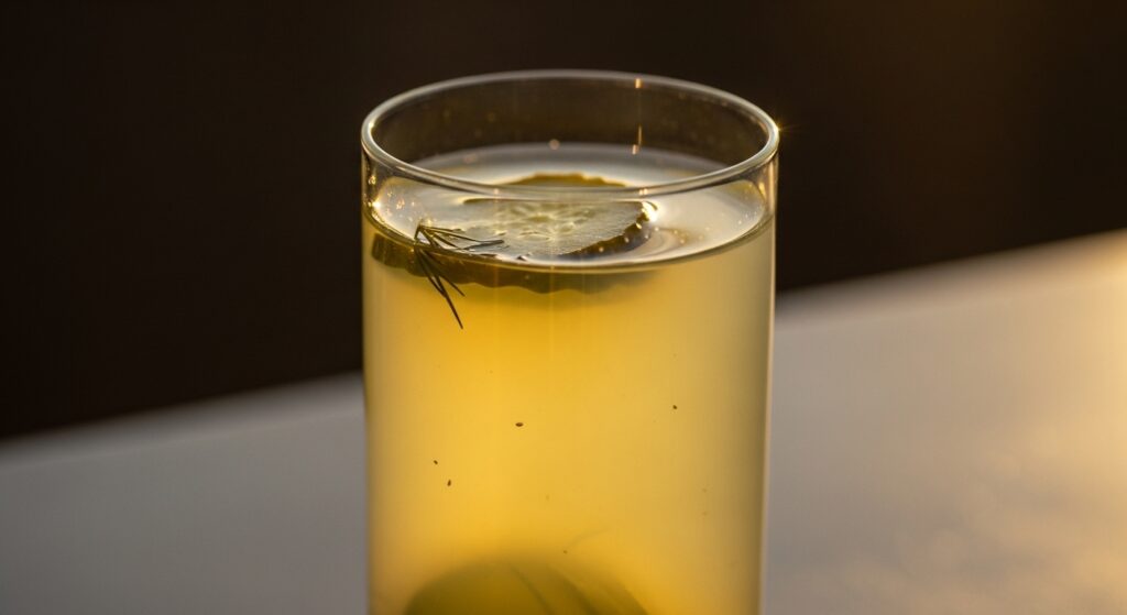 Suco de picles de pepeino