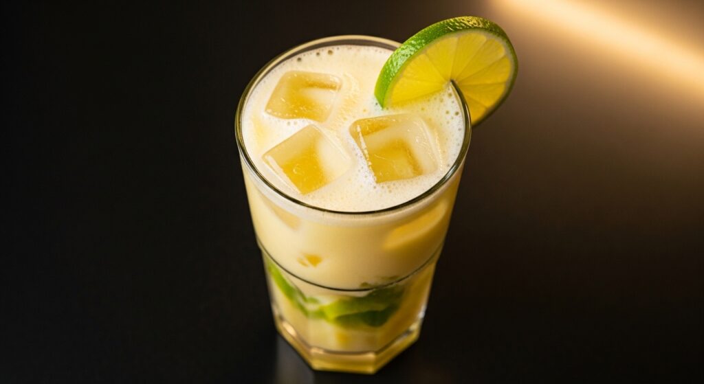 Yakult com caipirinha sem álcool
