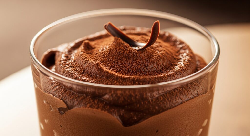 Mousse com ovo cozido