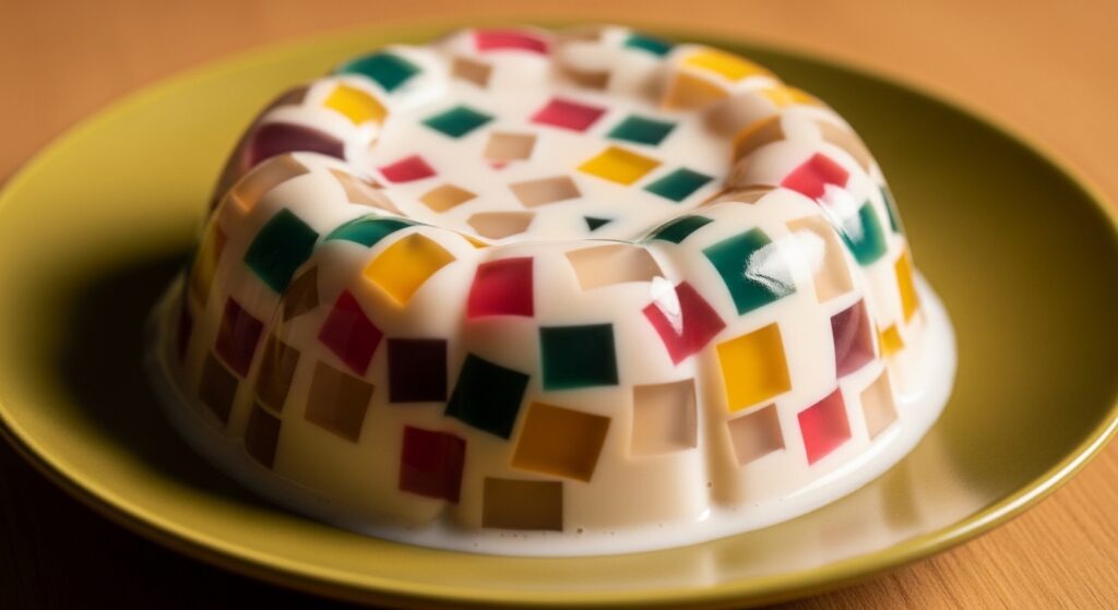 Receita de gelatina colorida cremosa