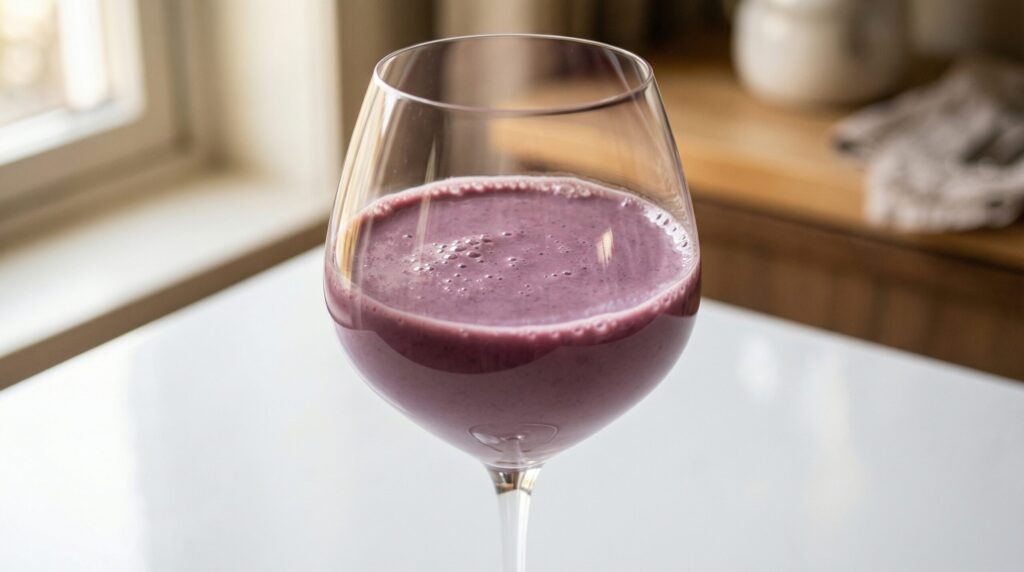 Batida de vinho com leite condensado sem álcool