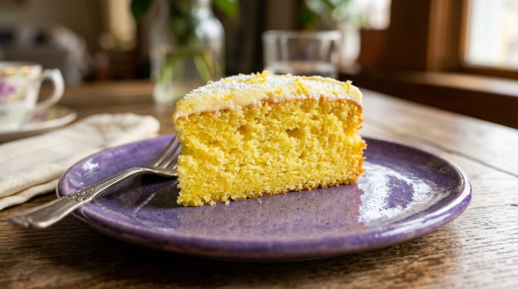 Bolo de banana com flocão de milho