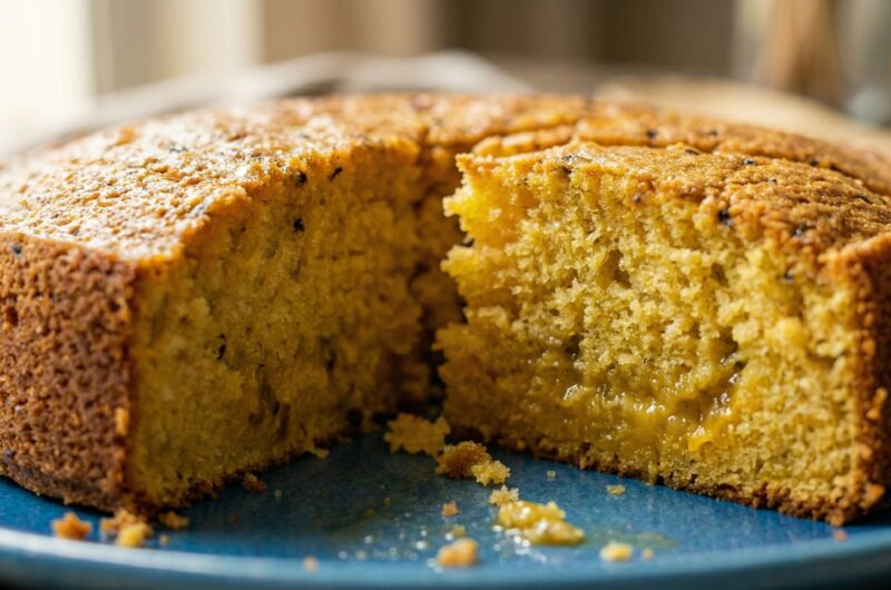 Bolo de maracujá vegano